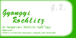 gyongyi rochlitz business card